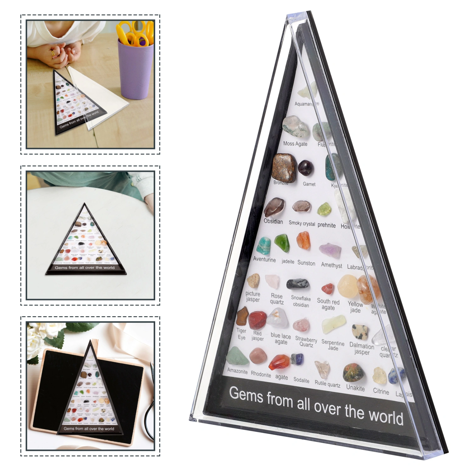 1 Set Mineral Stone Decorations Natural Stone Mineral Stone Ornament Desktop Decor