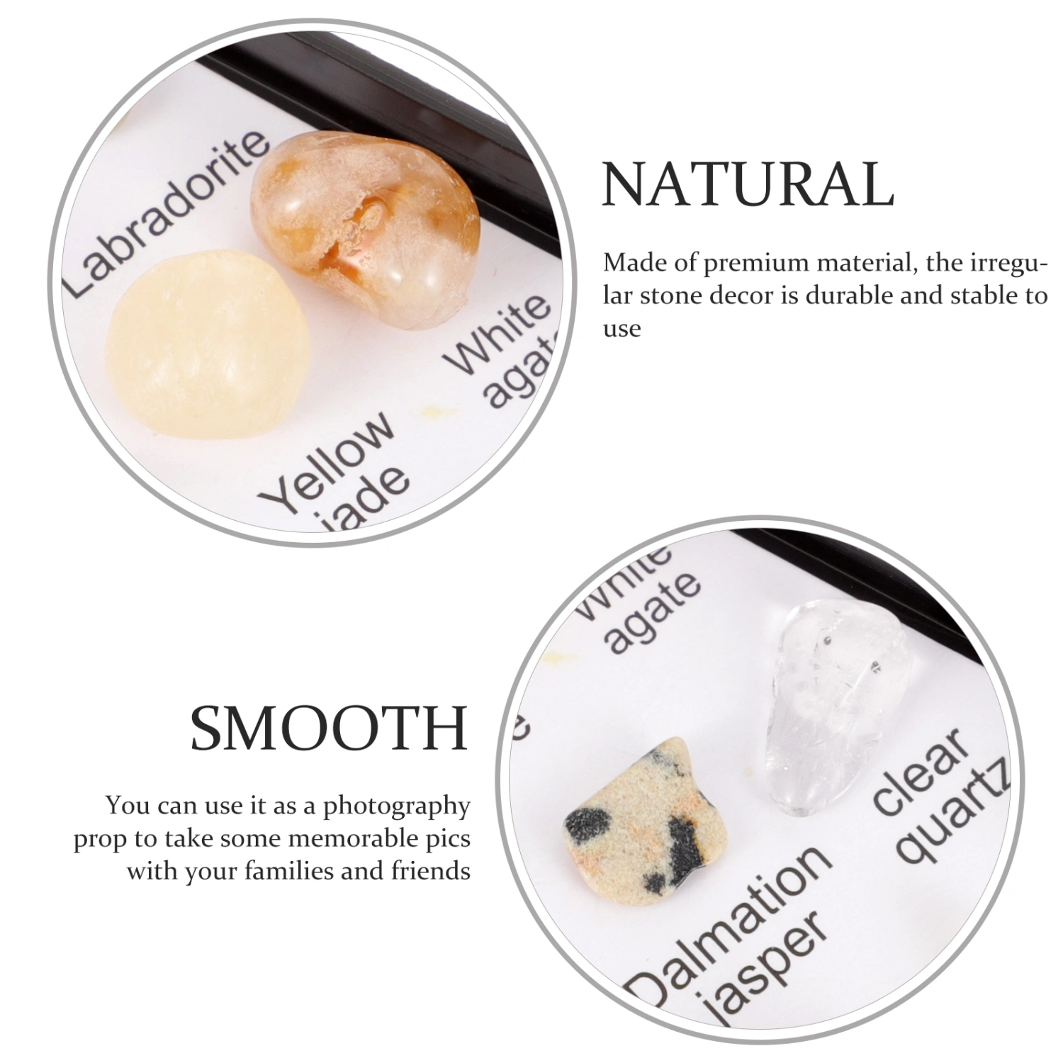 1 Set Mineral Stone Decorations Natural Stone Mineral Stone Ornament Desktop Decor