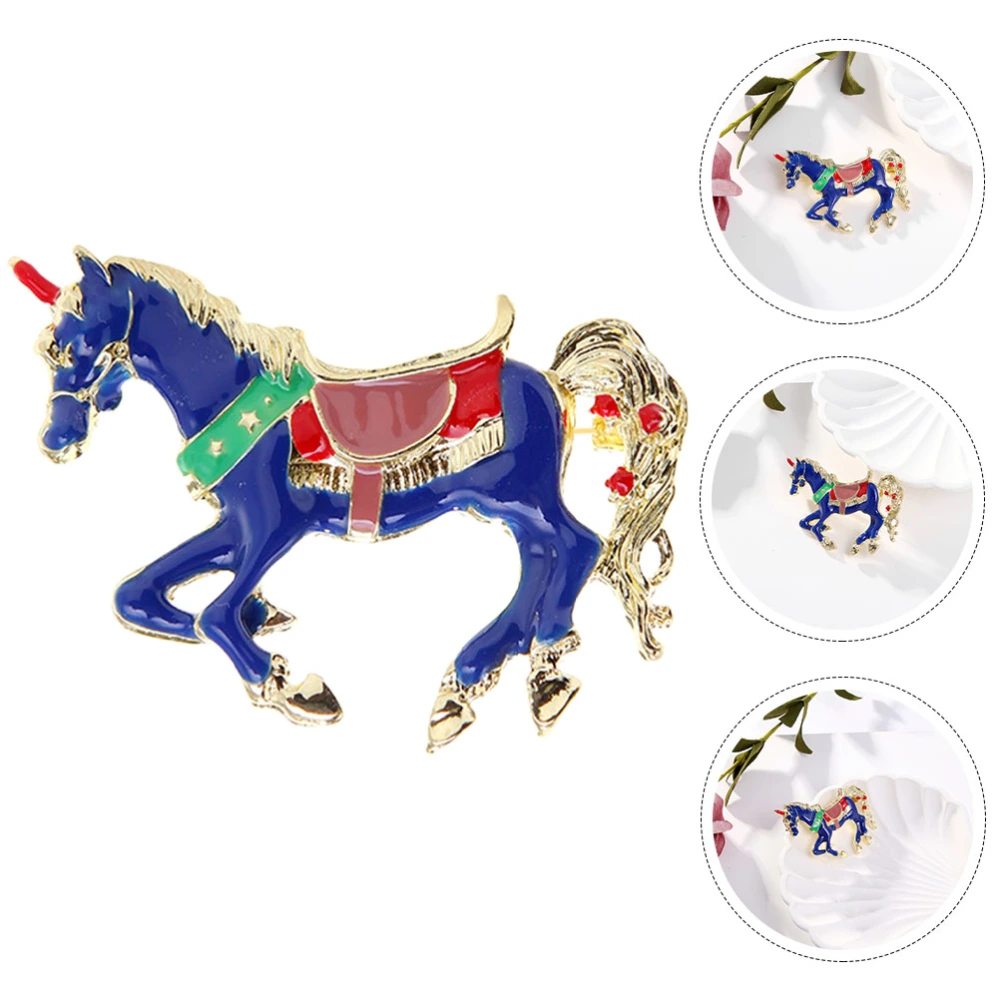 Horse Lapel Pin Horse Brooch Metal Lapel Pin Bag Brooch Clothes Pin for Hat Shawl Suit