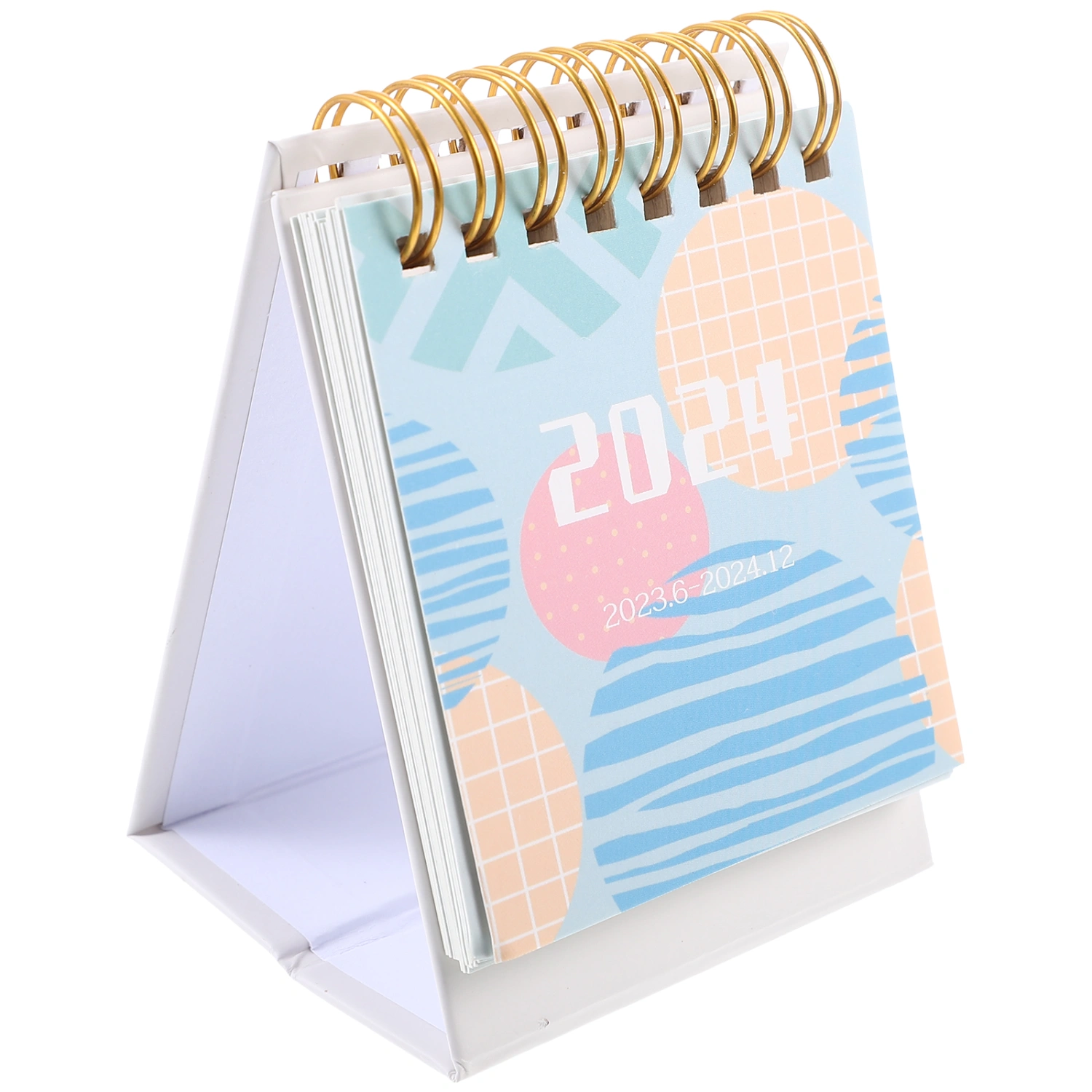 Full Year Calendar Small Desk Calendar Standing Calendar English Desktop Calendar for Office Home