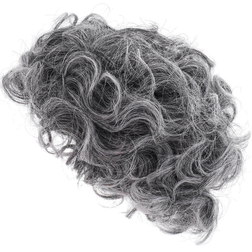 Women Wig Curly Hair Wig Girls Cosplay Costume Wig Old Lady Wig Grandma Wig