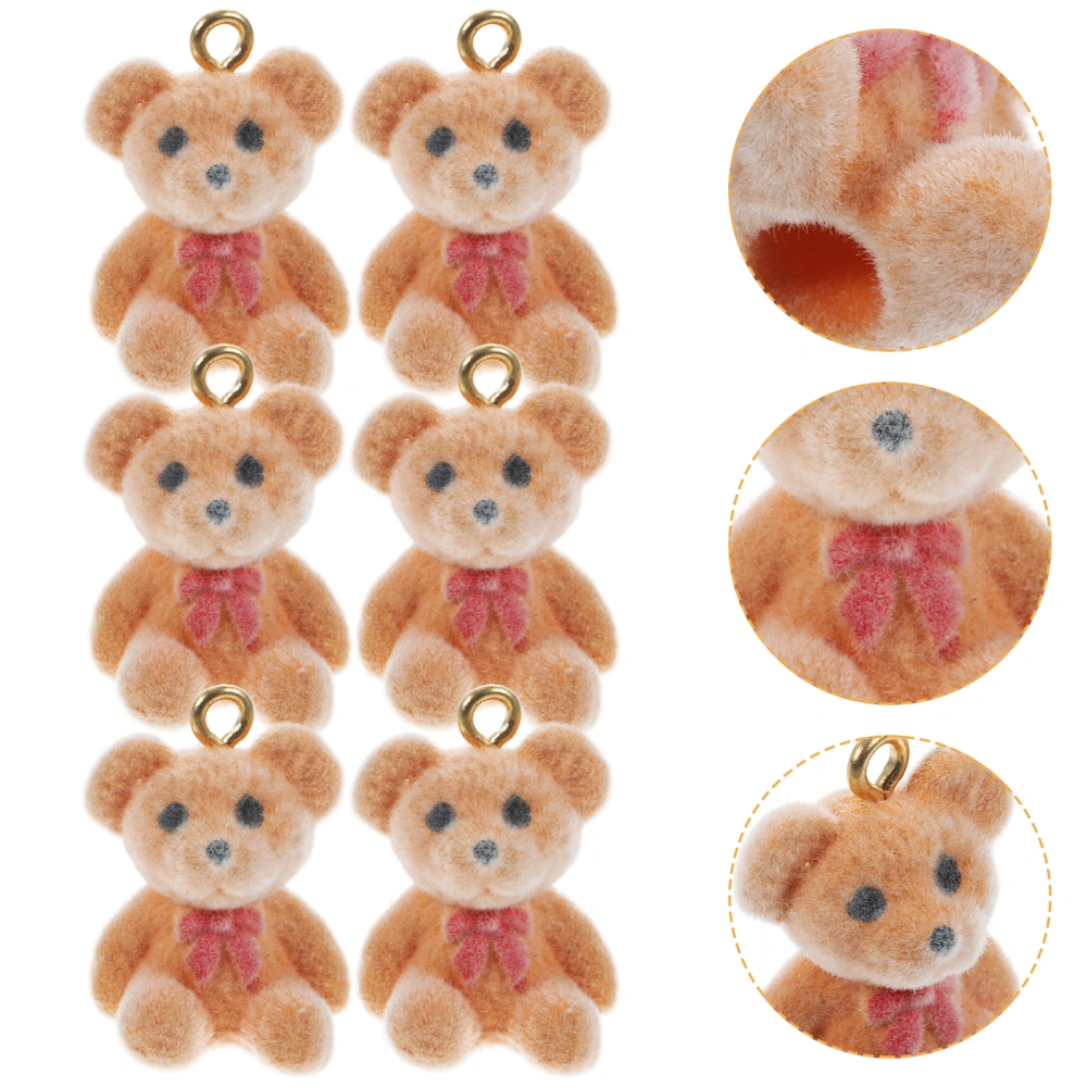 10pcs Bear Necklace Pendants Jewelry Bear Charms Diy Bear Pendants for Bracelete Earring