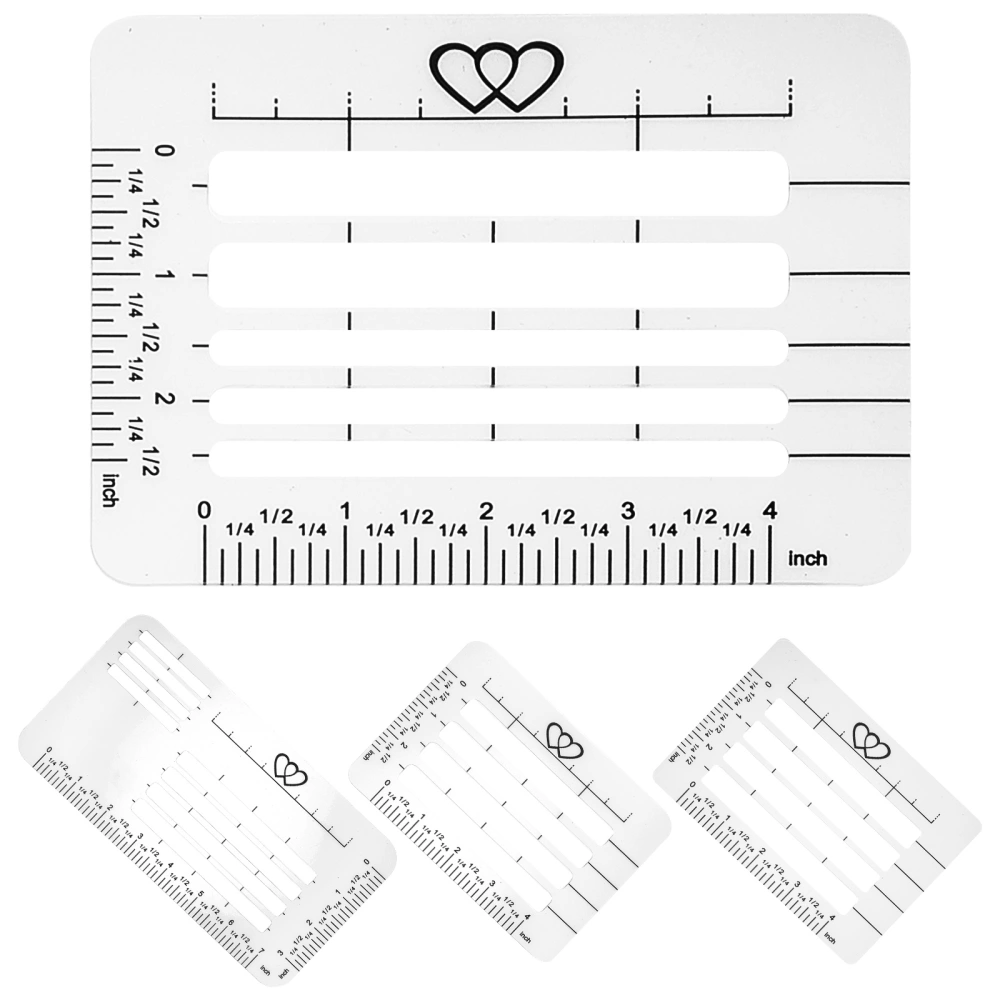 4pcs  Envelope Stencil Addressing Guide Template Addressing Template Template for Letter