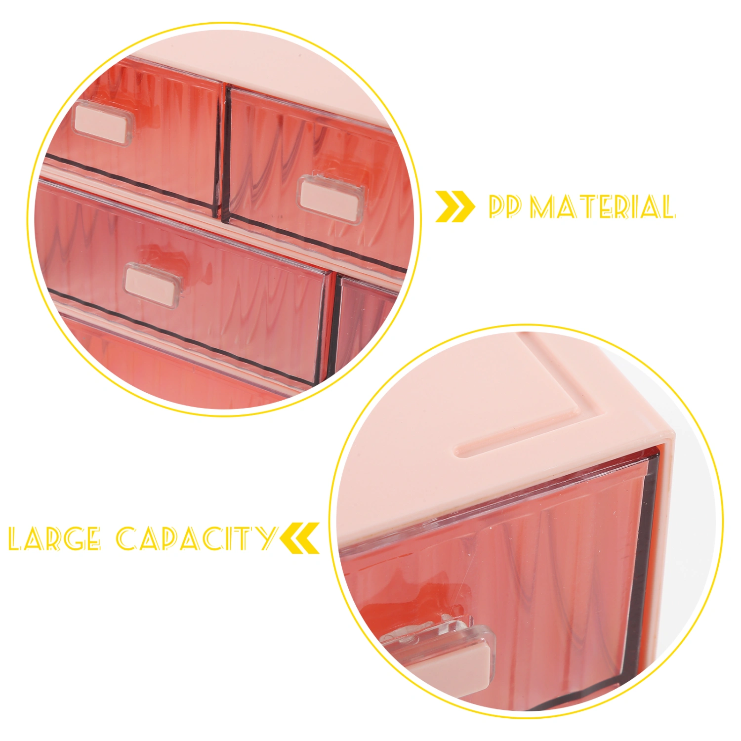 1 Set of Stackable Desk Organizer Drawer-type Storage Box Desktop Storage Drawer Stackable Drawer