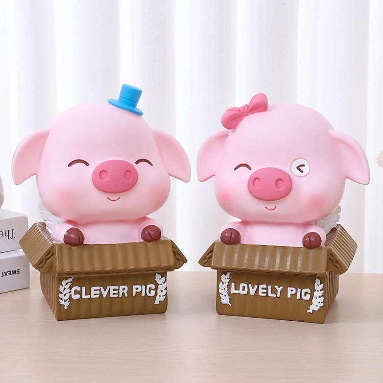 Pig Piggy Bank Cartoon Cute Piggy Bank Pig Money Bank Coin Box Saving Coin Box