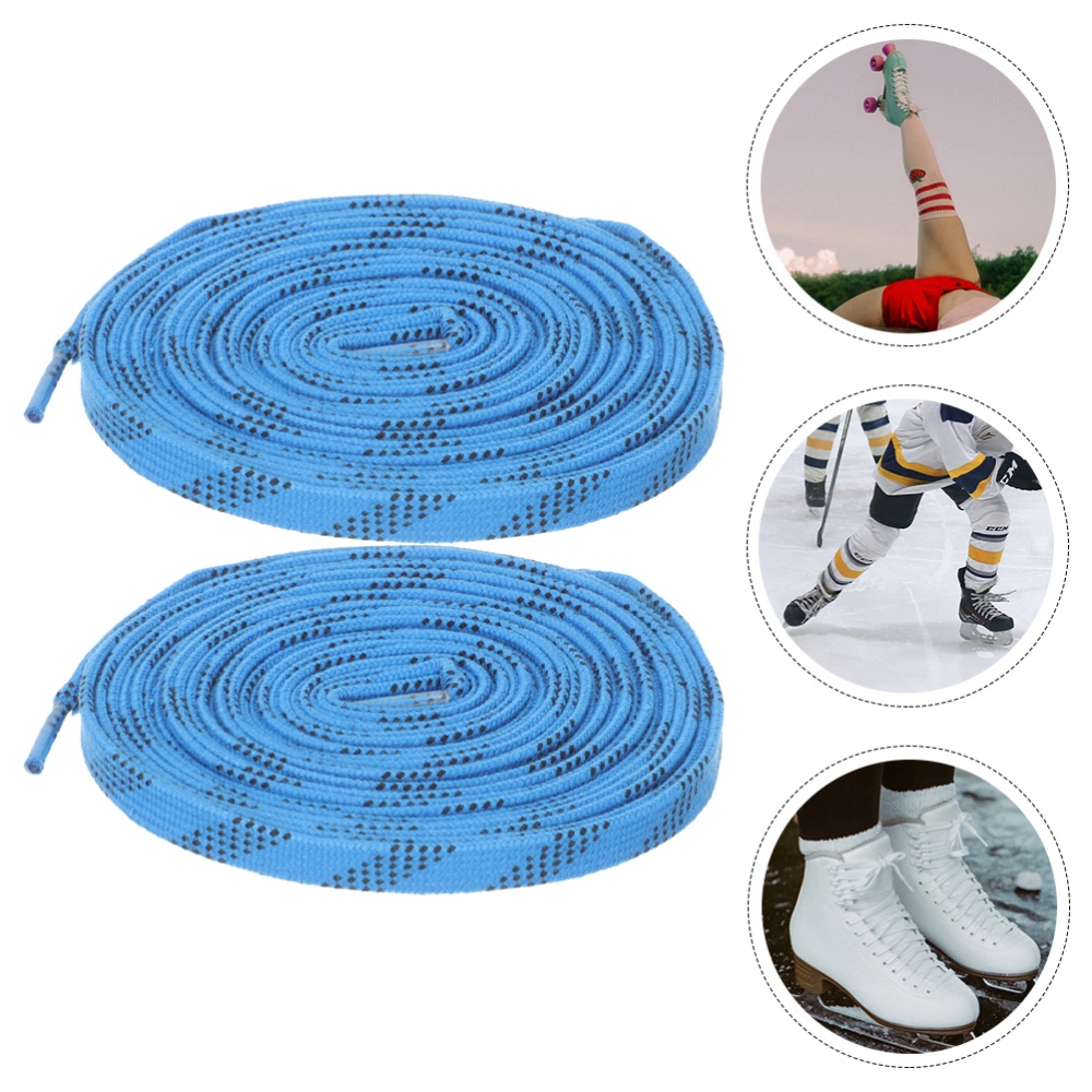 2 Pairs Professional Ice Hockey Skate Laces Shoe Laces Polyester Ice Hockey Shoes Shoelaces