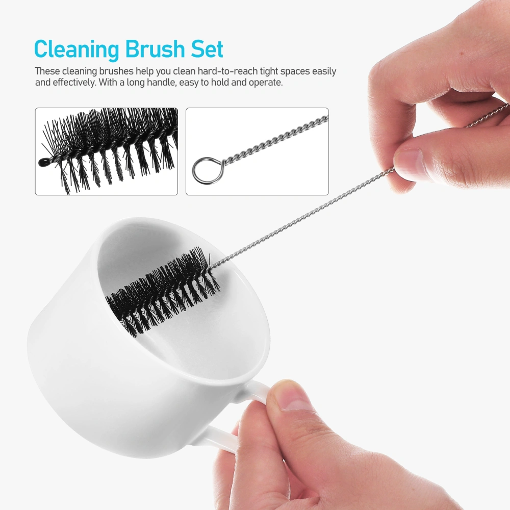 18 Pcs Bottle Cleaner Brushes and Straw Cleaner Brushes for Bottles Cups Straws Pipes Wine Decanters