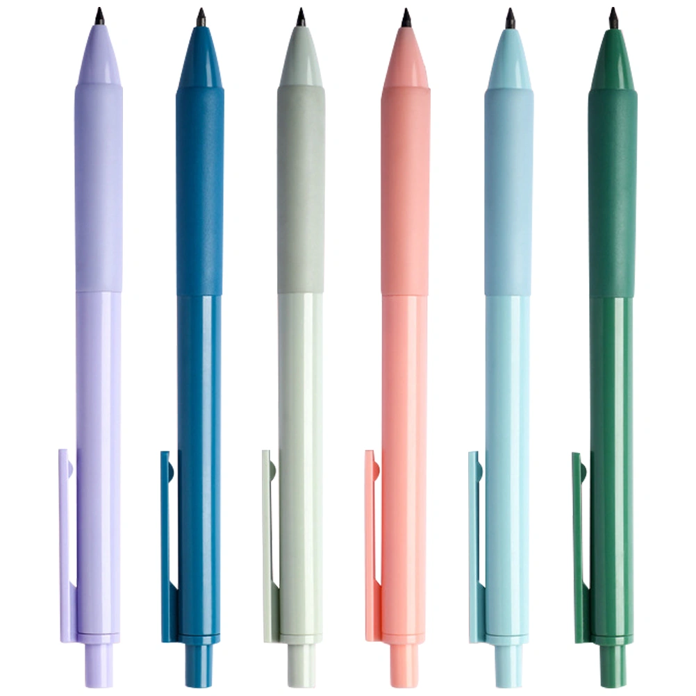 6Pcs Everlasting Pencil Erasable Pencil Inkless Pencil Sharpen Free Pencil No Ink Pen for Drawing