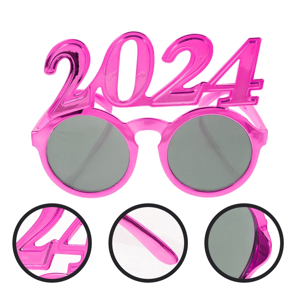 Number Sign Sunglasses New Year Party Celebration Glasses Party Use Decorative 2024 Sunglasses