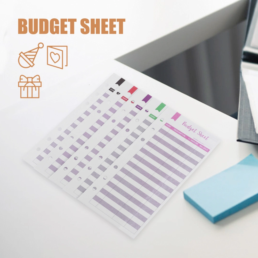 36 Sheets of Daily Budget Sheets Expense Tracker Budget Sheets Replacement Budget Binder Inserts