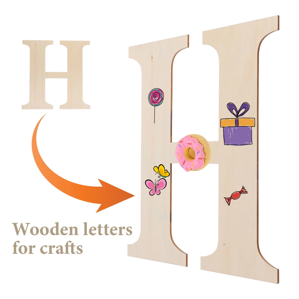 Durable Wooden Letter Decoration Wooden Hanging Letter Wooden Letter for Crafts