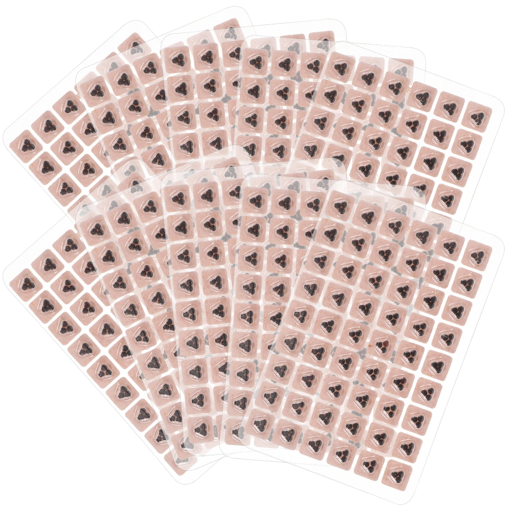 540pcs Ear Simulate Patches Ear Treatment Tools Ear Acupoint Pressure Patches Massage Supplies