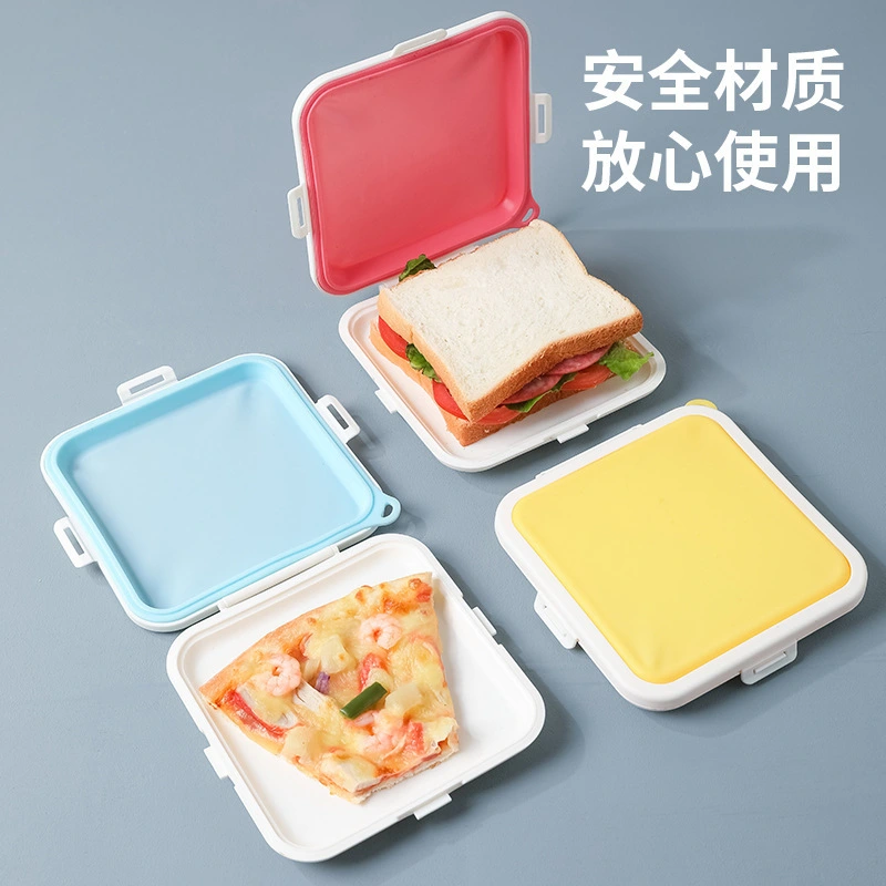 3pcs Toast Box Leakage-proof Bread Storage Box Portable Sandwich Bread Container