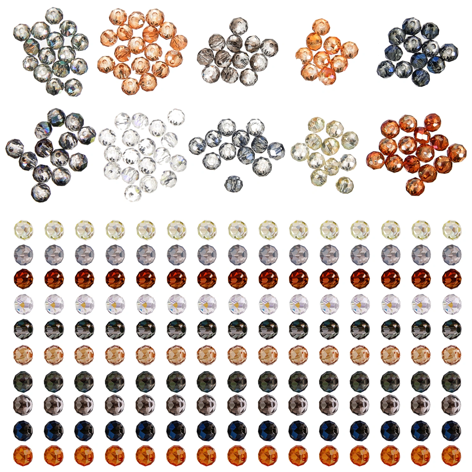 1 Box of Jewelry DIY Beads Glass Beads Loose Beads Small Glass Beads DIY Crafting Glass Beads
