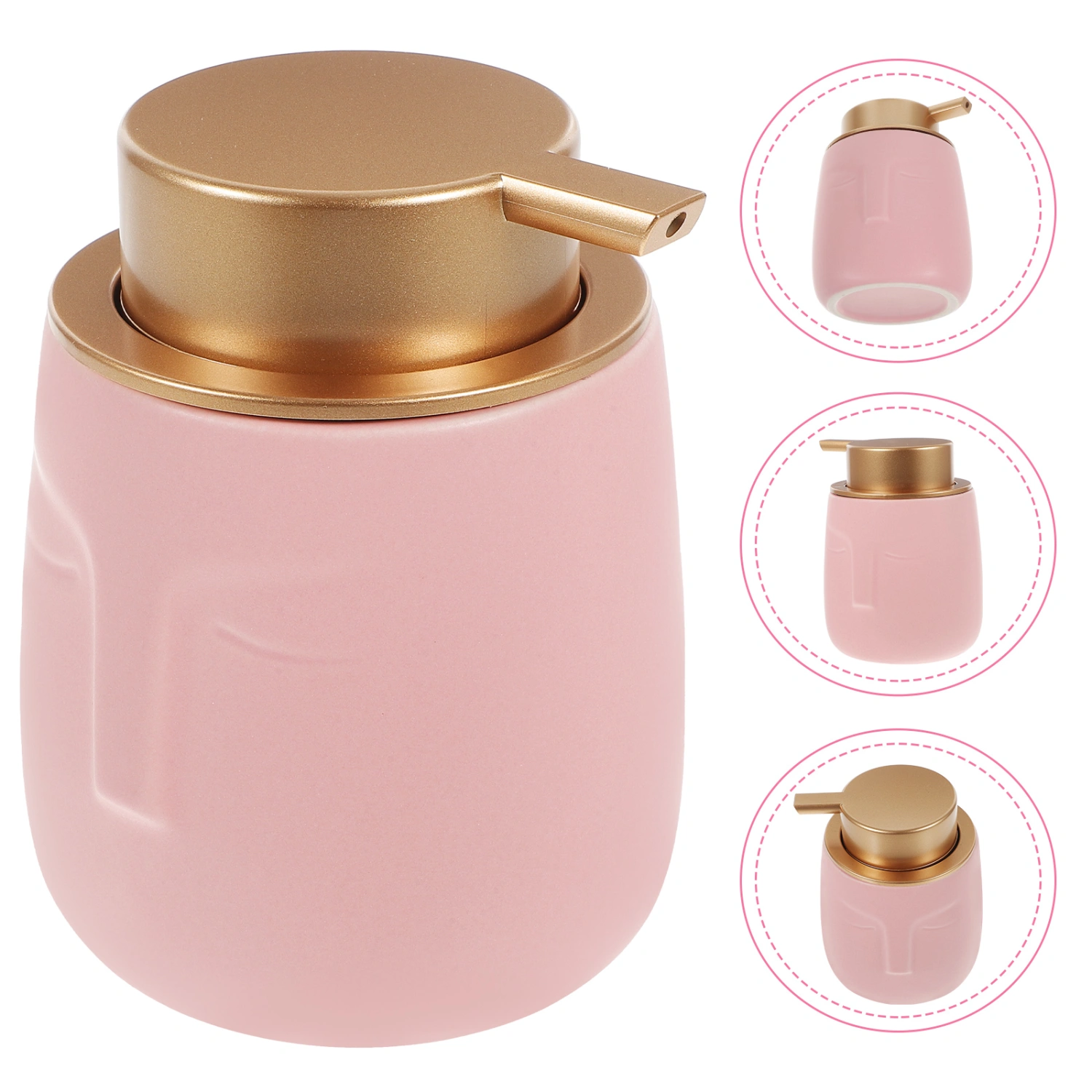 Portable Liquid Soap Dispenser Press Type Pump Bottle Shampoo Storage Container Bathroom Accessory
