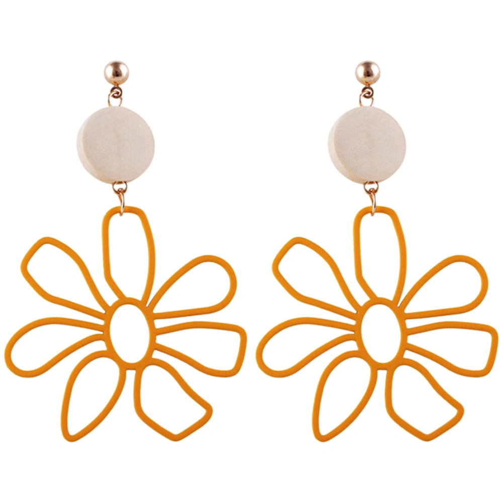 1 Pair Flower Earrings Statement Earrings Dangle Drop Earrings Fashion Earrings for Women