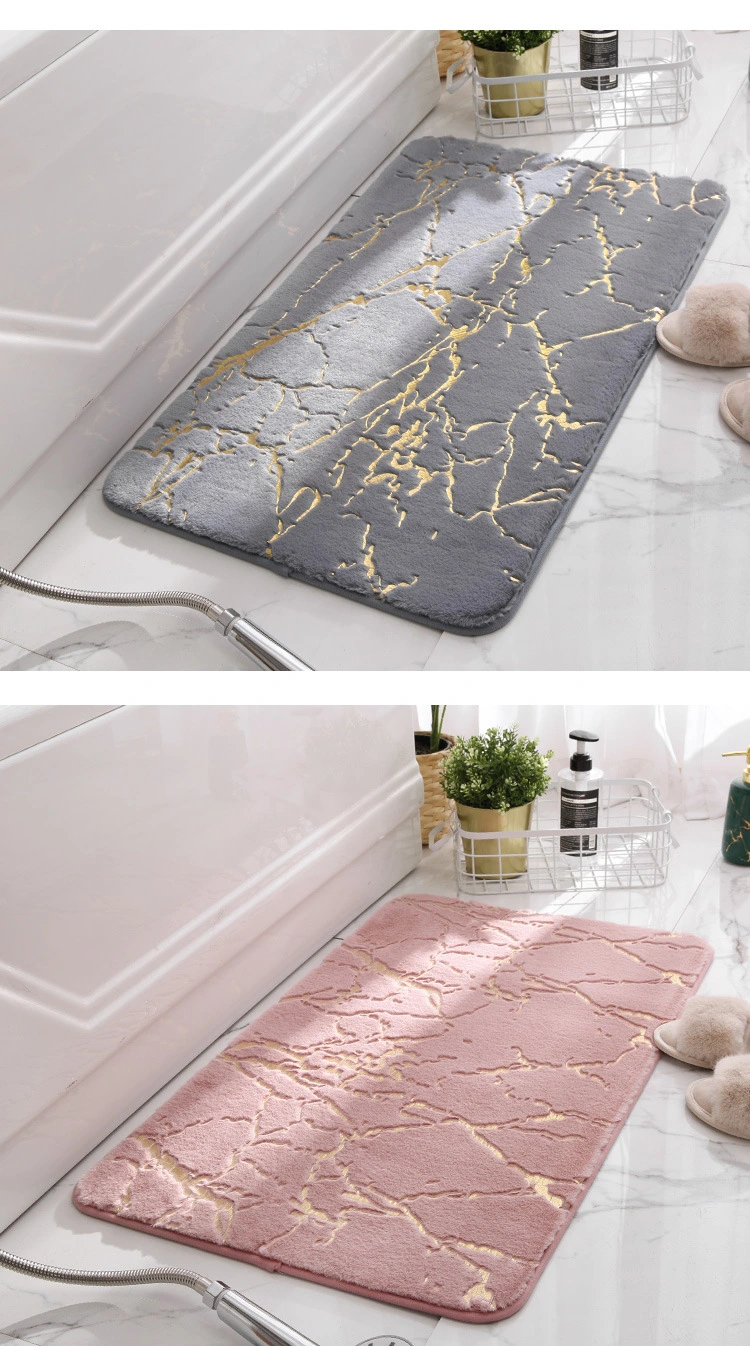Polyester Floor Mat Bathroom Rug Super Absorbent Floor Mat Quick-Drying Floor Mat