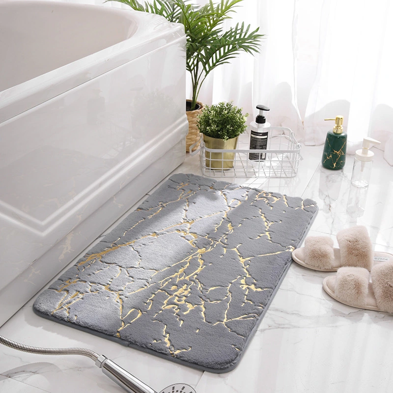 Polyester Floor Mat Bathroom Rug Super Absorbent Floor Mat Quick-Drying Floor Mat