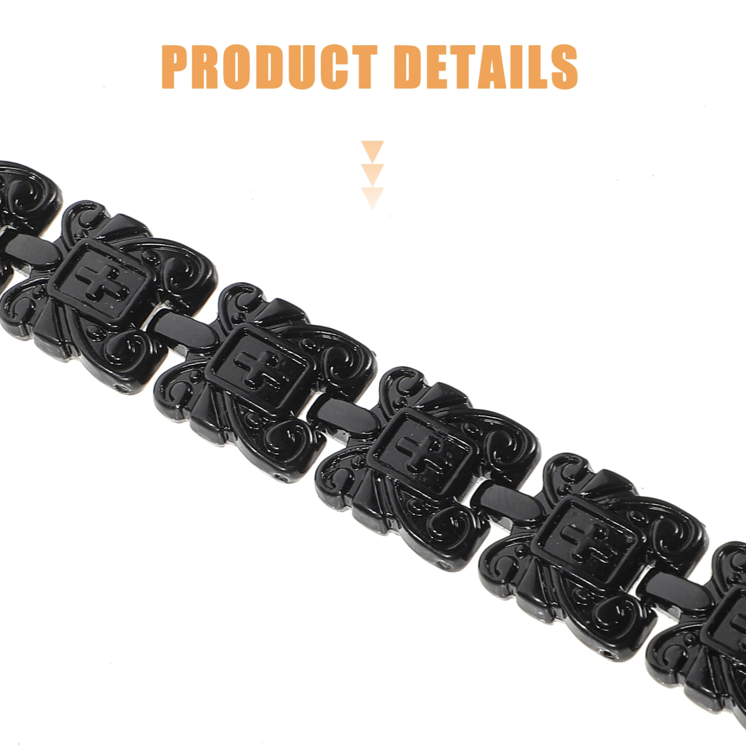 Retro Metal Bracelet Cross Design Bracelet Decorative Bracelet Vintage Bracelet Stylish Bracelet