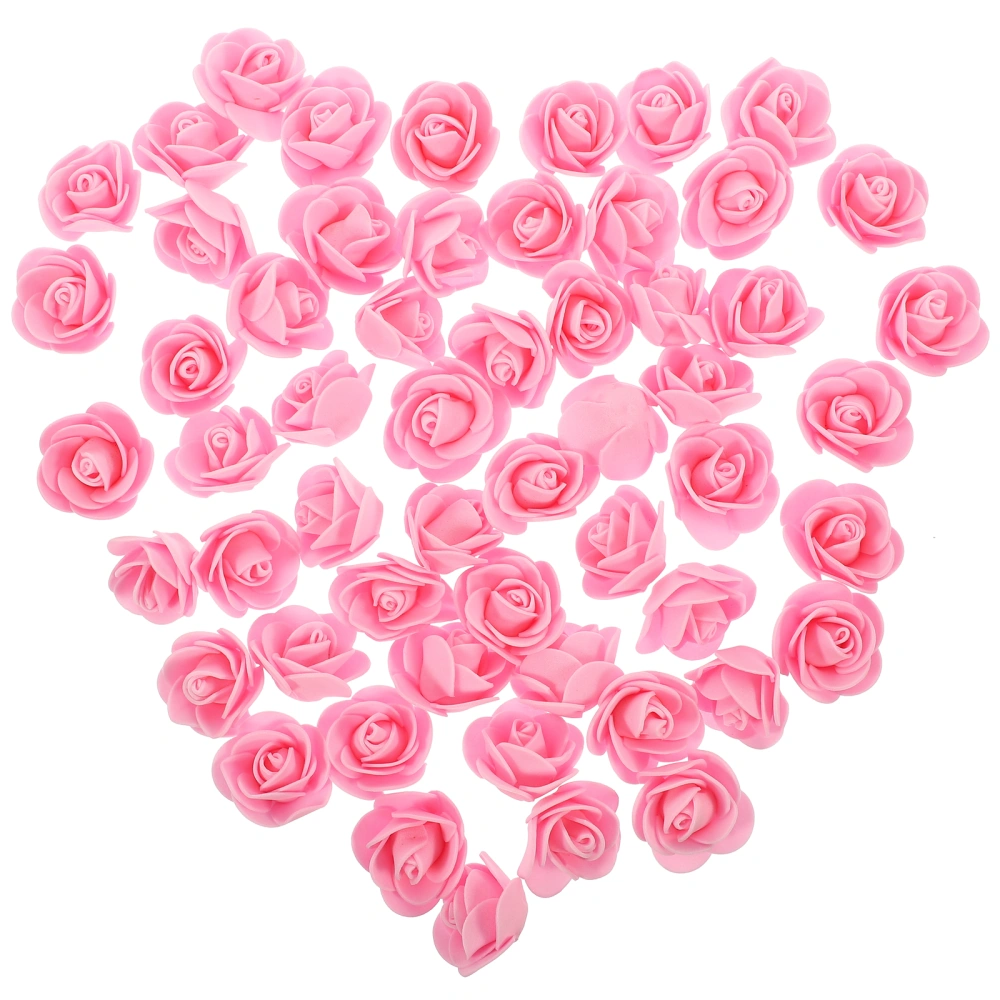 200pcs Foam Flowers Heads Artificial Foam Roses Heads for Crafts DIY Bouquet Making Materials