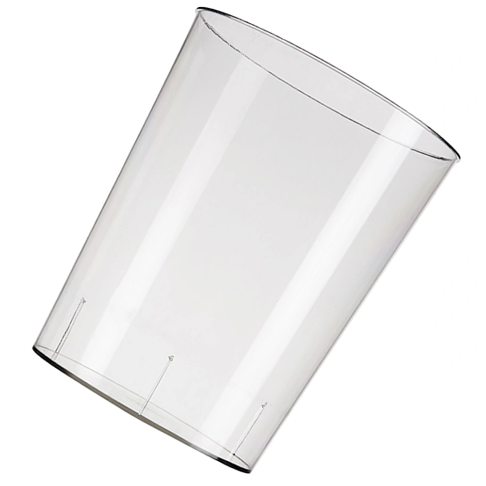 Household Modern Style Trash Can Transparent Garbage Can Desktop Reusable Waste Paper Bin
