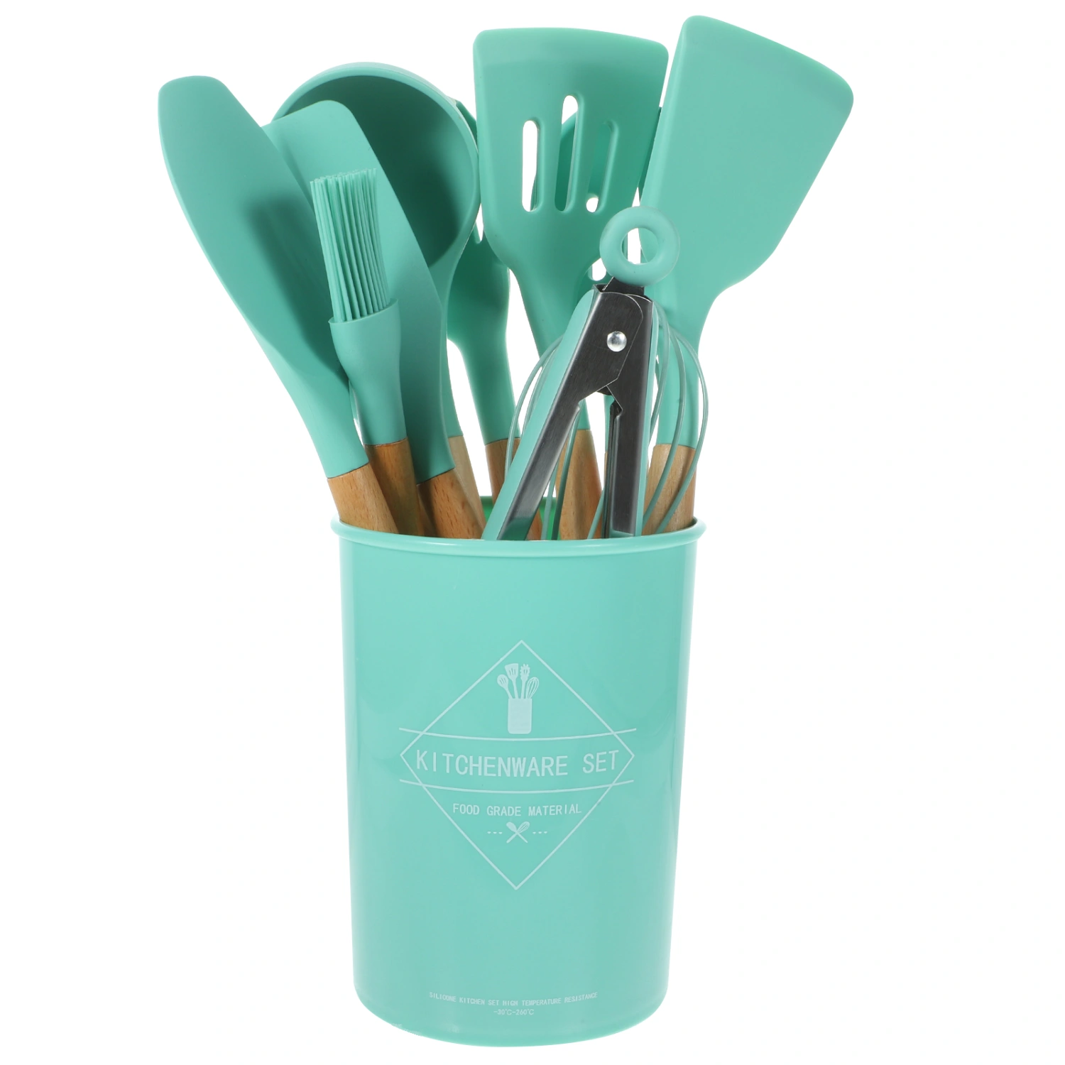 1 Set Kitchen Utensil Set Natural Wooden Handles Cooking Baking Tool Kitchen Gadgets