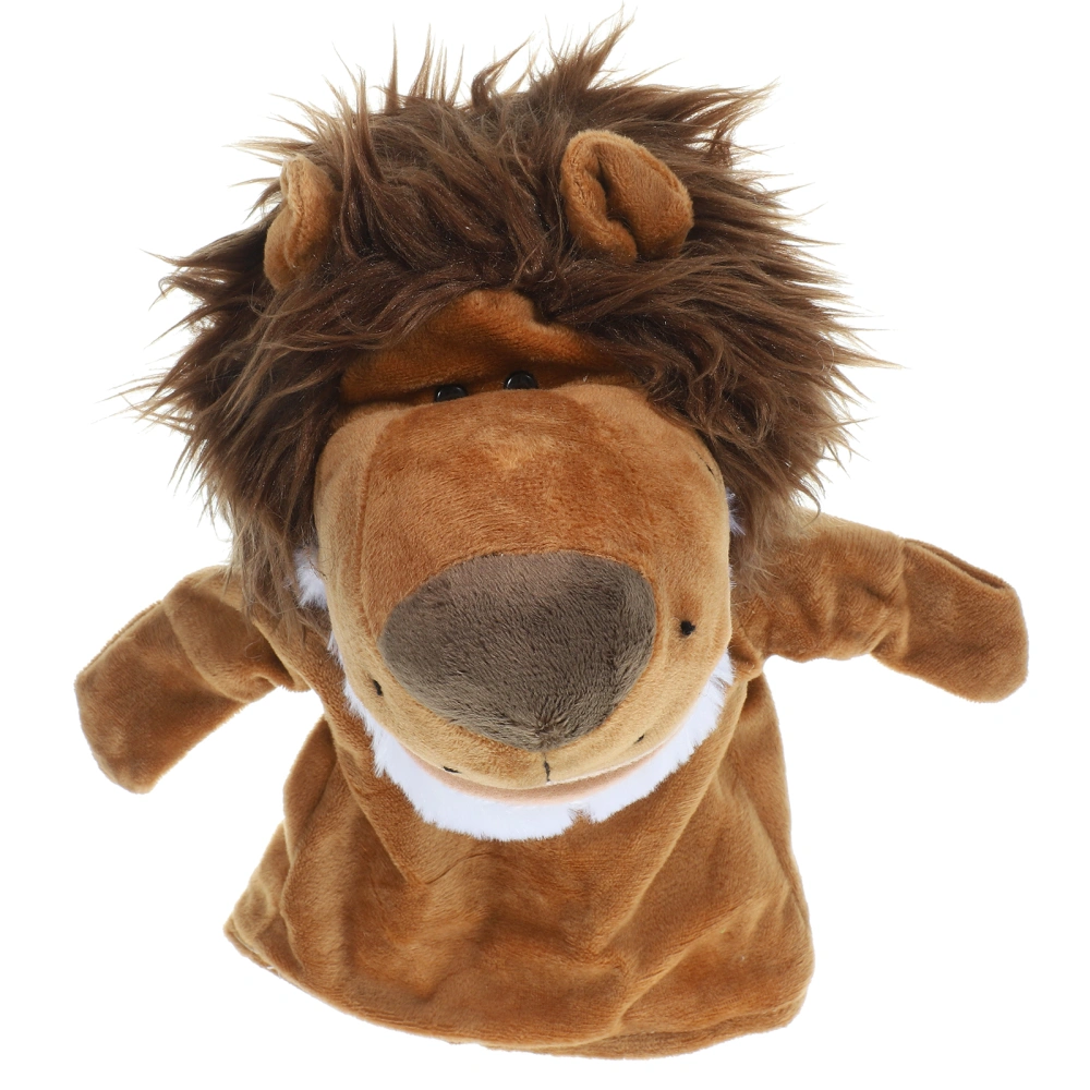 Lion Hand Puppet Stuffed Cartoon Animal Toy Wild Animal Hand Puppet Toy