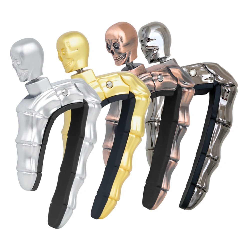 Guitar Capo Skull Shape Tuner Guitar Clip Electric Acoustic Guitar Capo Tuner