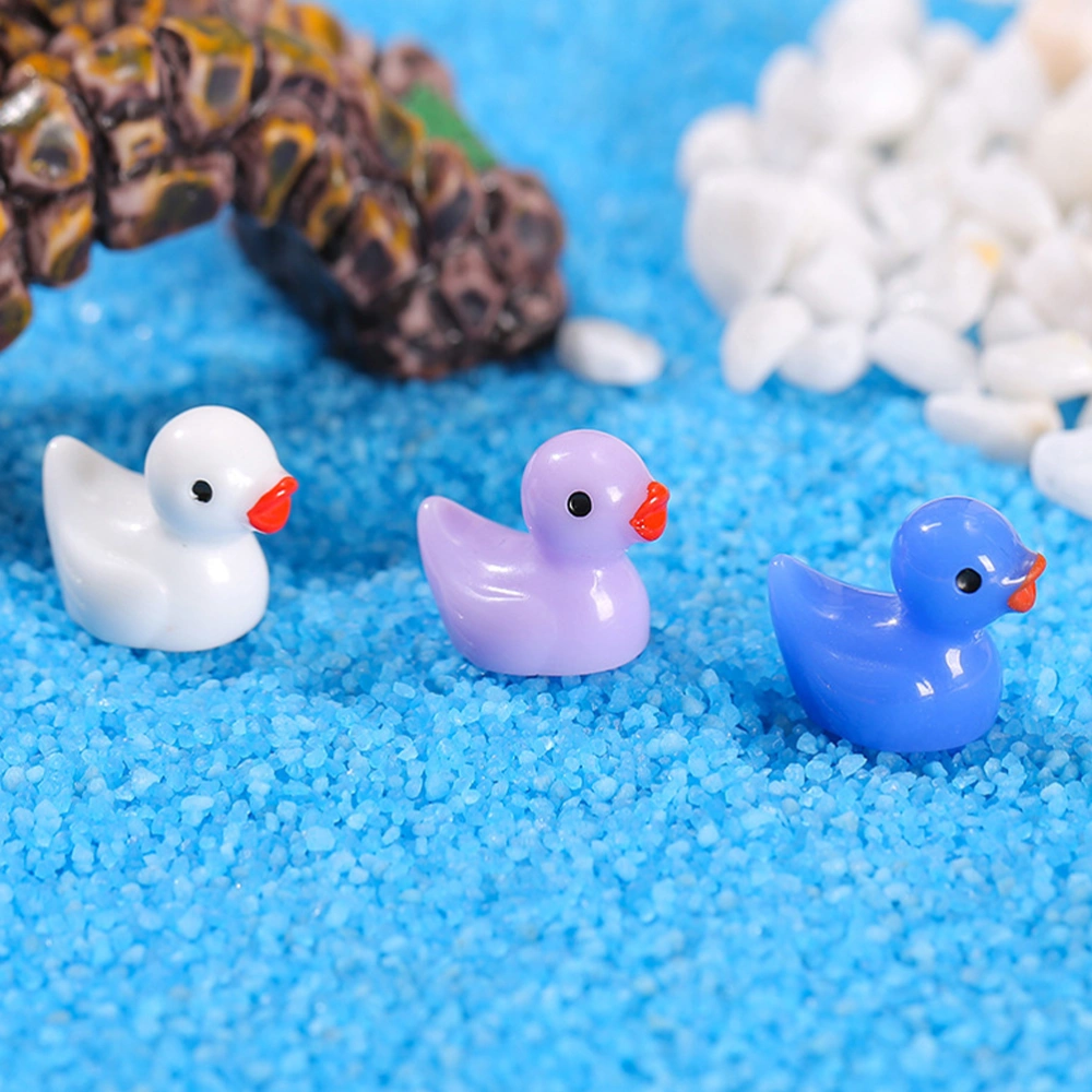 75pcs Mini Resin Ducks Tiny Miniature Ducks Resin Duck Figures Tiny Duck Models