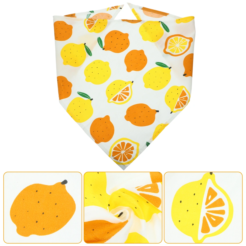 Summer Dog Bandana Fruit Print Puppy Scarf Dog Kerchief Pet Triangle Bib Scarf