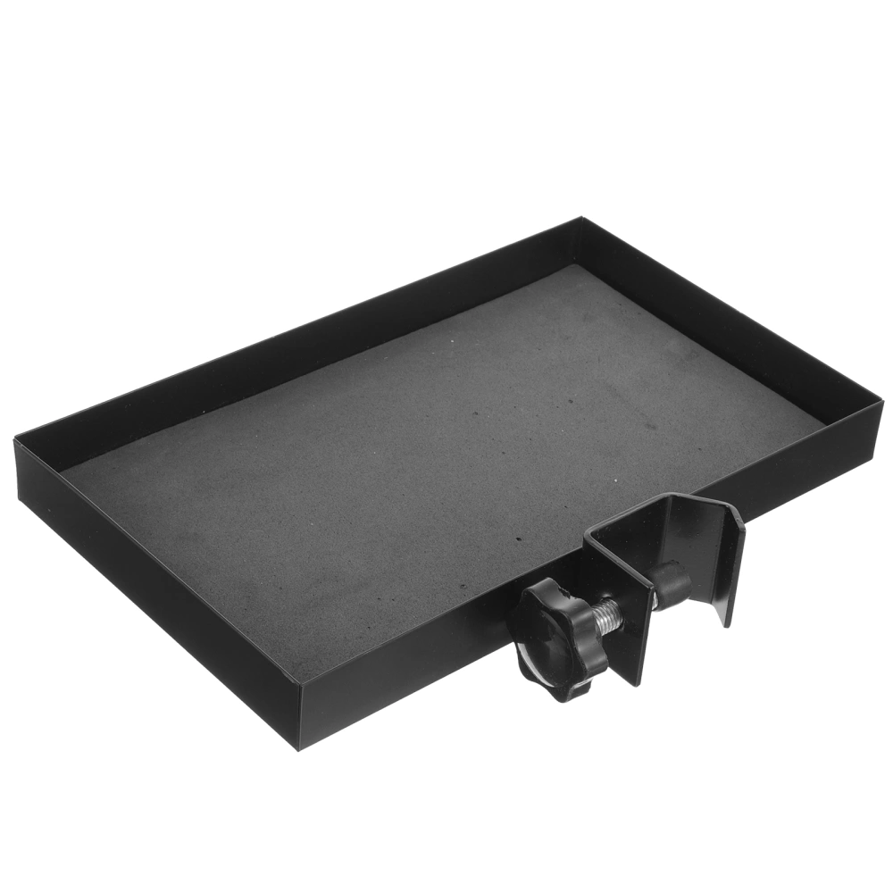 Microphone Tray Metal Mic Support Tray Multipurpose Microphone Storage Tray