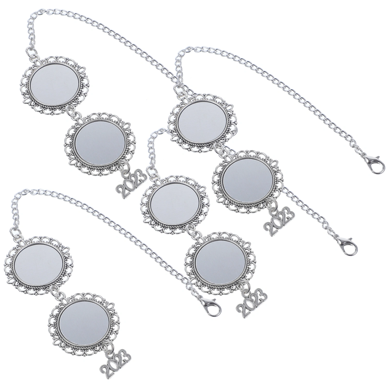 4pcs Graduation Cap DIY Photo Charms Heat Transfer Photo Charms Graduation Decors