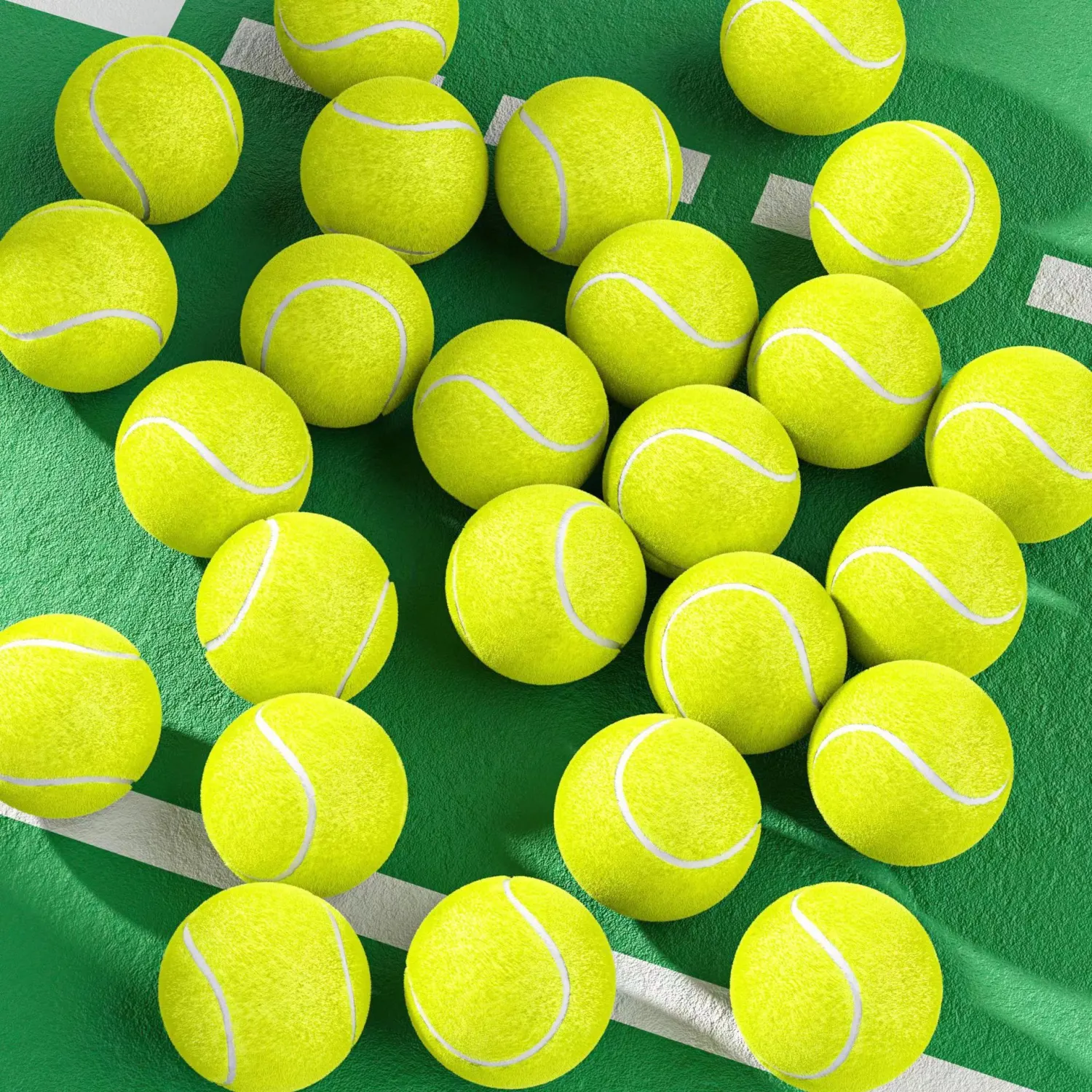 3Pcs Training Tennis Professional Tennis Ball Learning Training Ball Practice Ball for Self Training