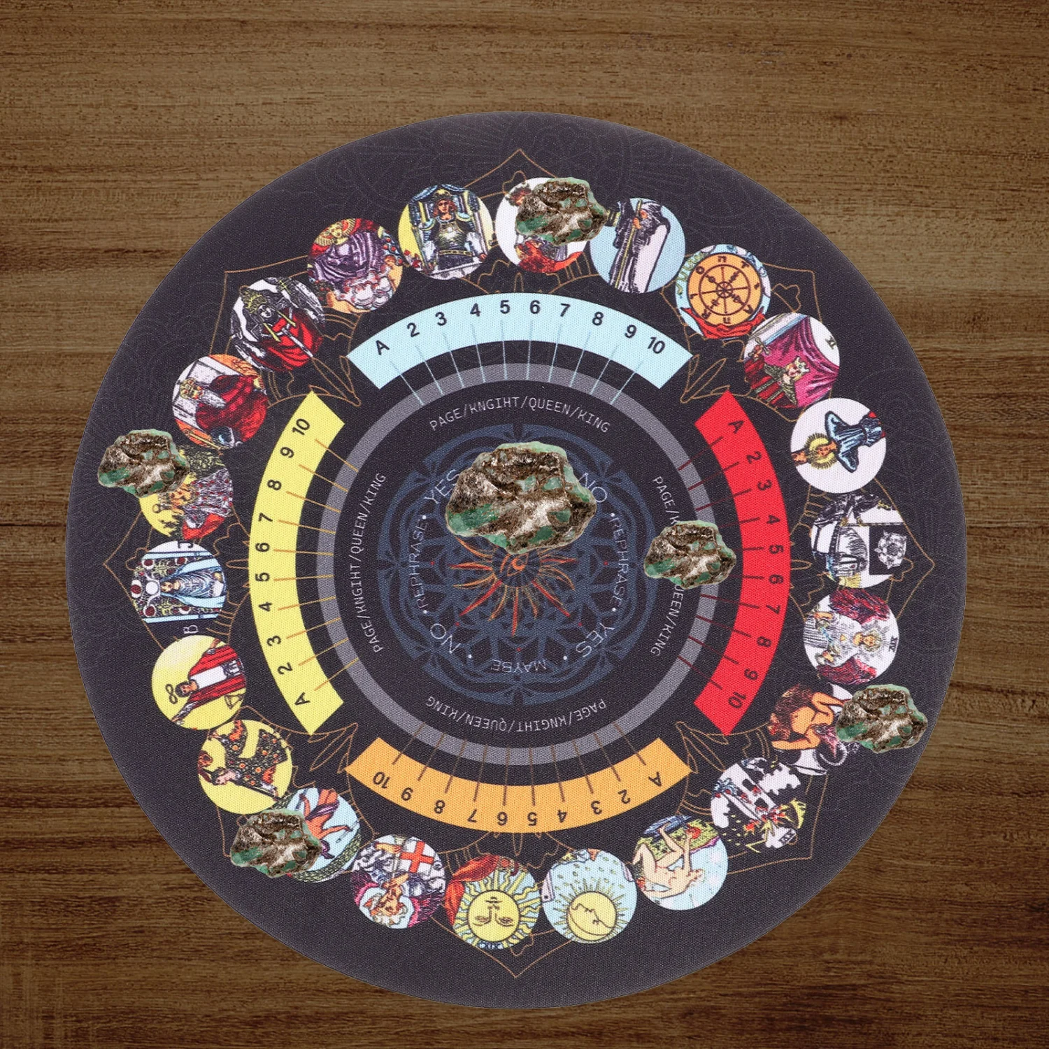 Divination Tablecloth Altar Tarot Card Cloth Tarot Divination Pad Rubber Pad for Divination