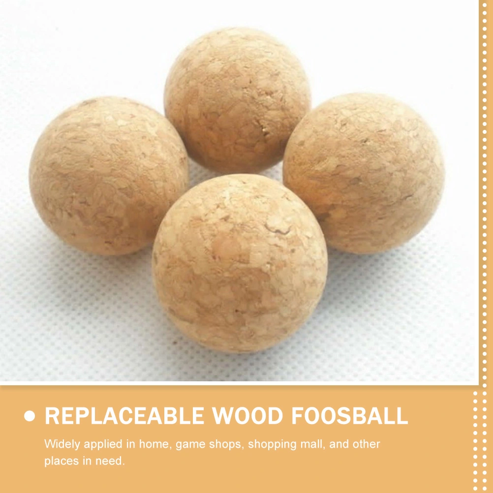 8Pcs Foosball Game Wooden Balls Foosball Table Balls Table Cork Balls Small Foosball Balls Supplies