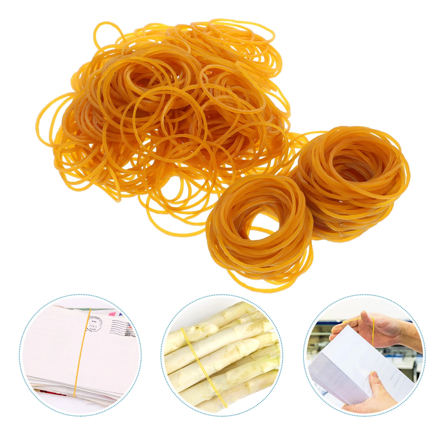 800Pcs Large Heavy Duty Elastic Rubber Bands Wide Wrapping Bands for Industry Home