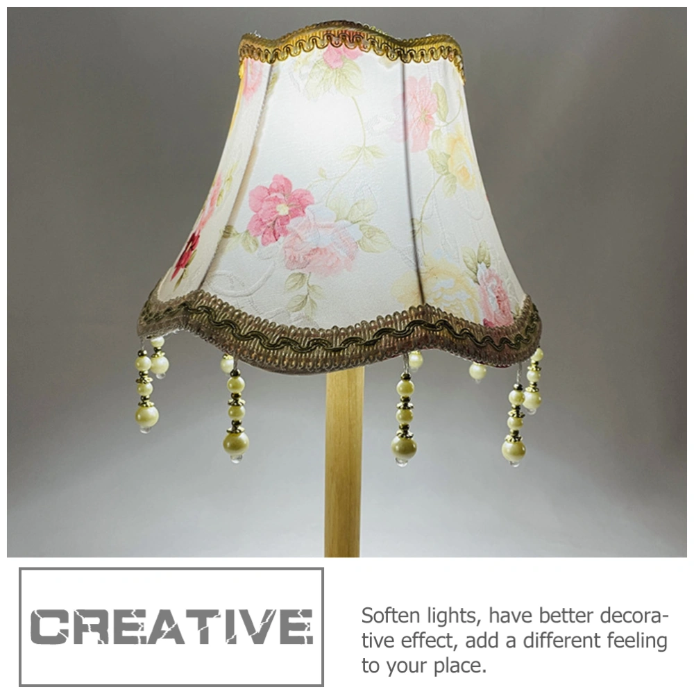 European Style Flower Lampshade Replacement Light Cover Scallop Dome Lamp Shade(E27)