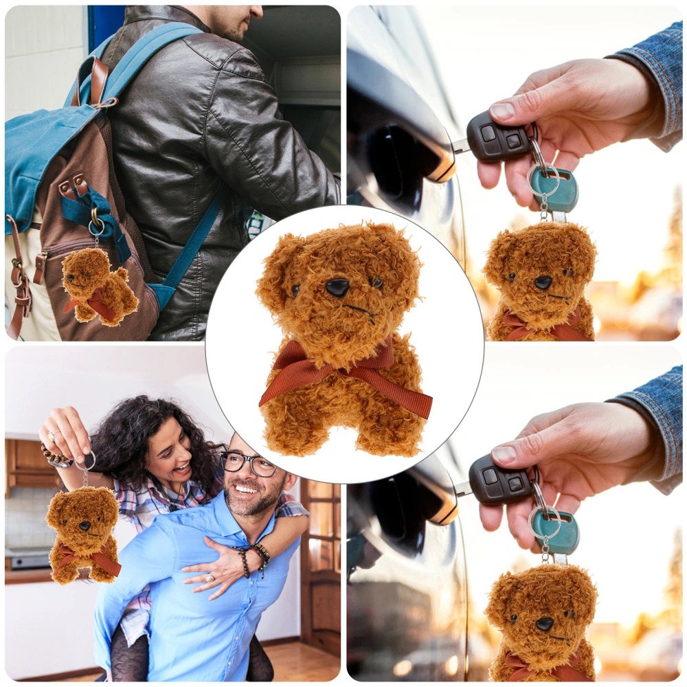 2Pcs Cute Stuffed Animals Dog Plush Key Chain Backpack Dog Pendant for Kindergarten Gift Handbag