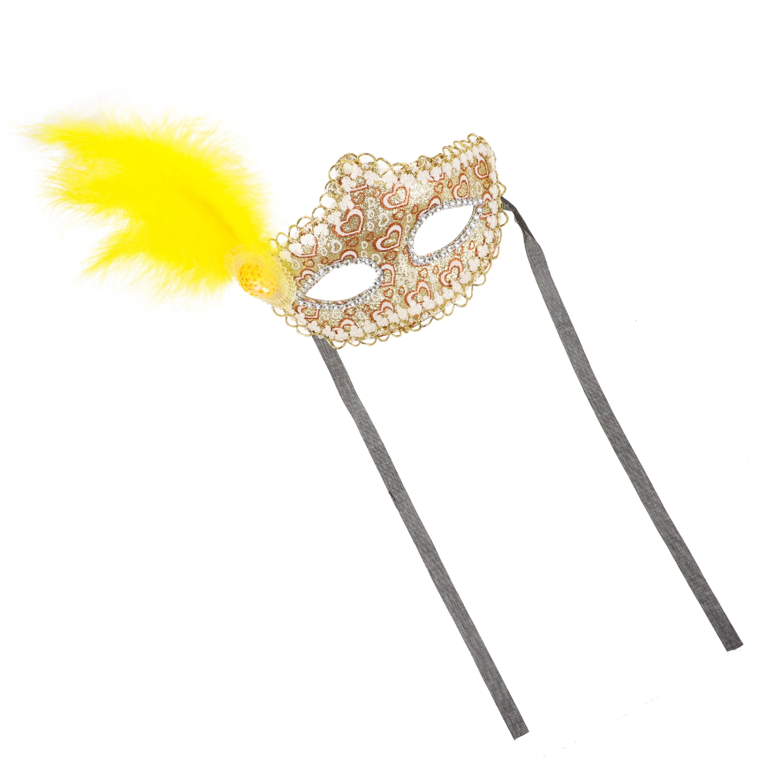 Venetian Mask Plume Eye Mask Women Ladies Masquerade Mask Mardi Gras Costume Prop