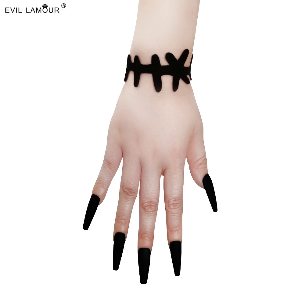 2pcs Gothic Bracelets Punk Bracelet Gothic Wristband Cool Bracelet Wrist Chain