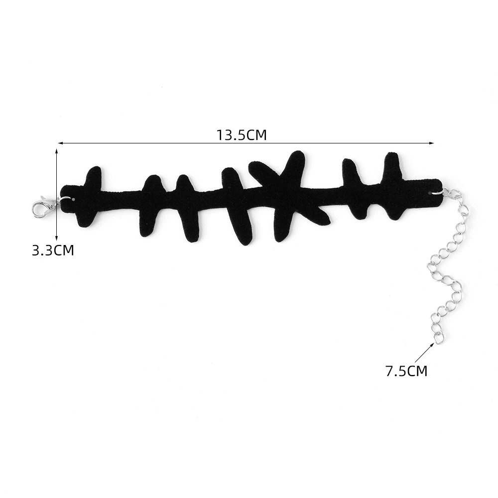 2pcs Gothic Bracelets Punk Bracelet Gothic Wristband Cool Bracelet Wrist Chain