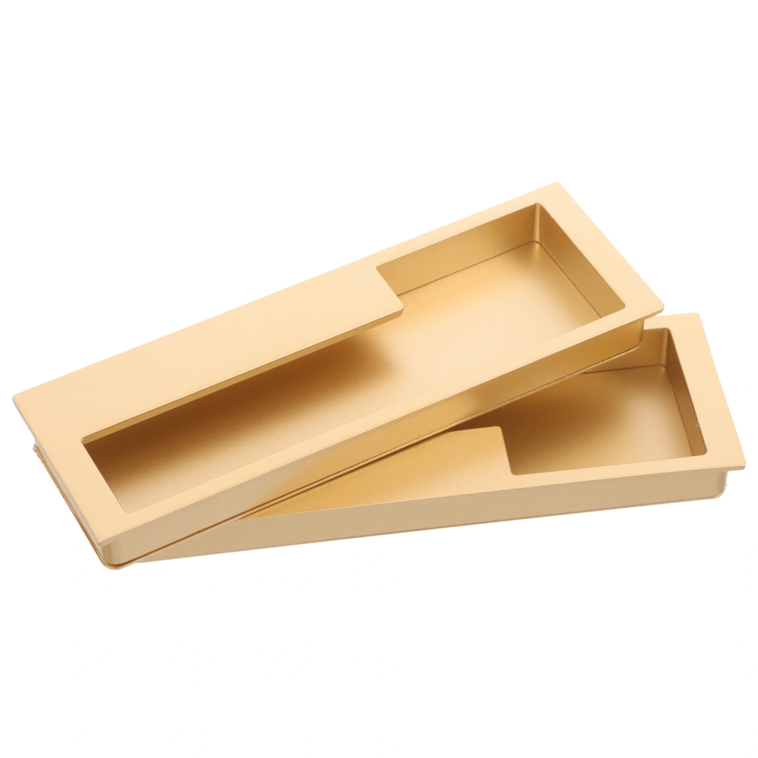 2pcs Cupboard Grip Recessed Handle Metal Cabinet Door Handle Household Cabinet Handle
