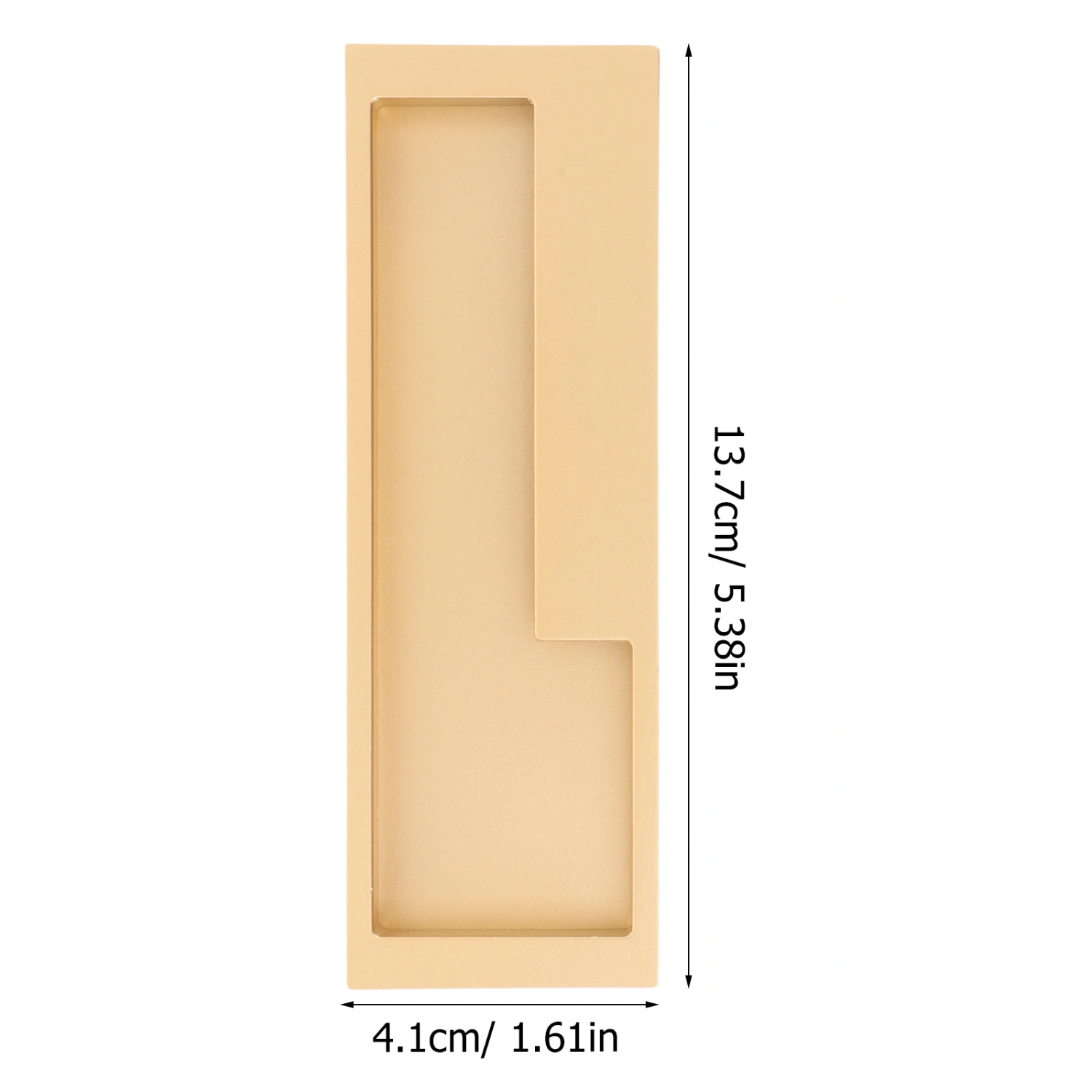 2pcs Cupboard Grip Recessed Handle Metal Cabinet Door Handle Household Cabinet Handle