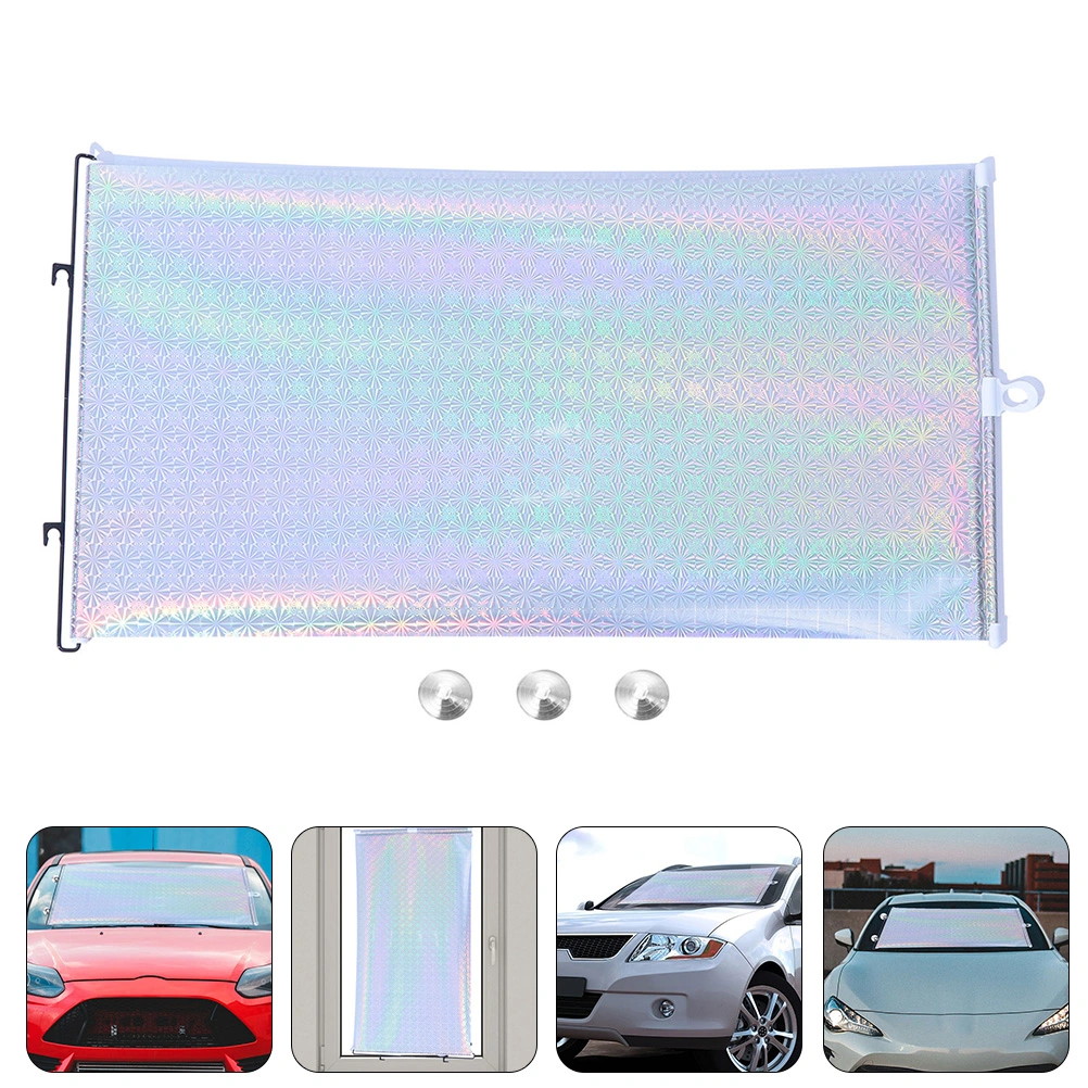1 Set of Car Window Shade Foldable Screen Protector Window Curtain with Suction Cup