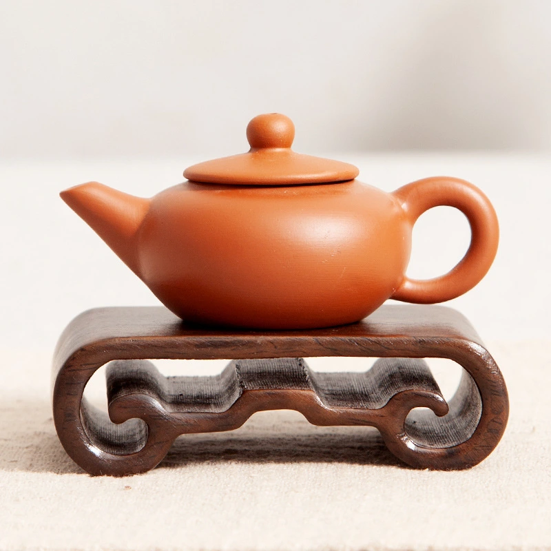 Wood Display Stand Small Flowerpot Stand Desktop Teapot Stand Carved Vase Stand Craft Pedestal