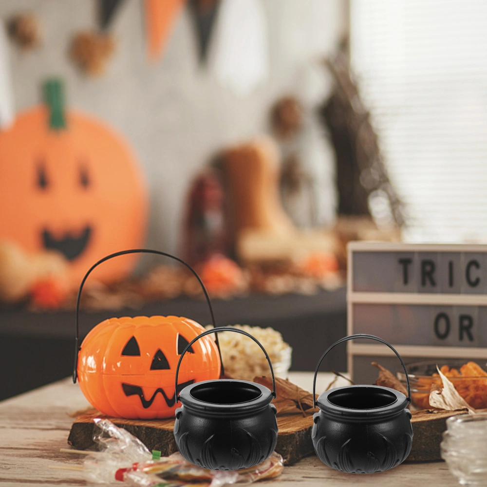 24pcs Candy Container Halloween Candy Buckets Witch Cauldron Kettles Candy Holder