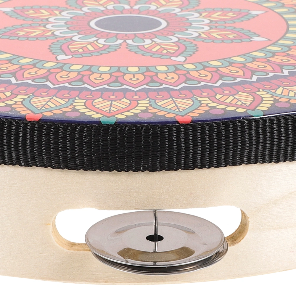 Tambourine Bohemian Musical Instrument Students Handheld Percussion Tambourine