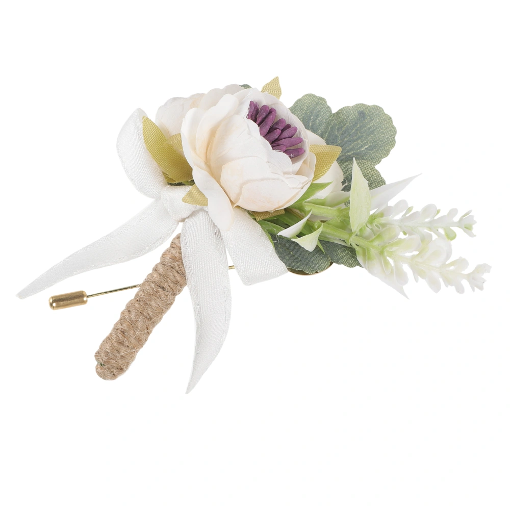 Wedding Groom Floral Corsage Bridal Boutonniere Wedding Boutonniere for Men Women