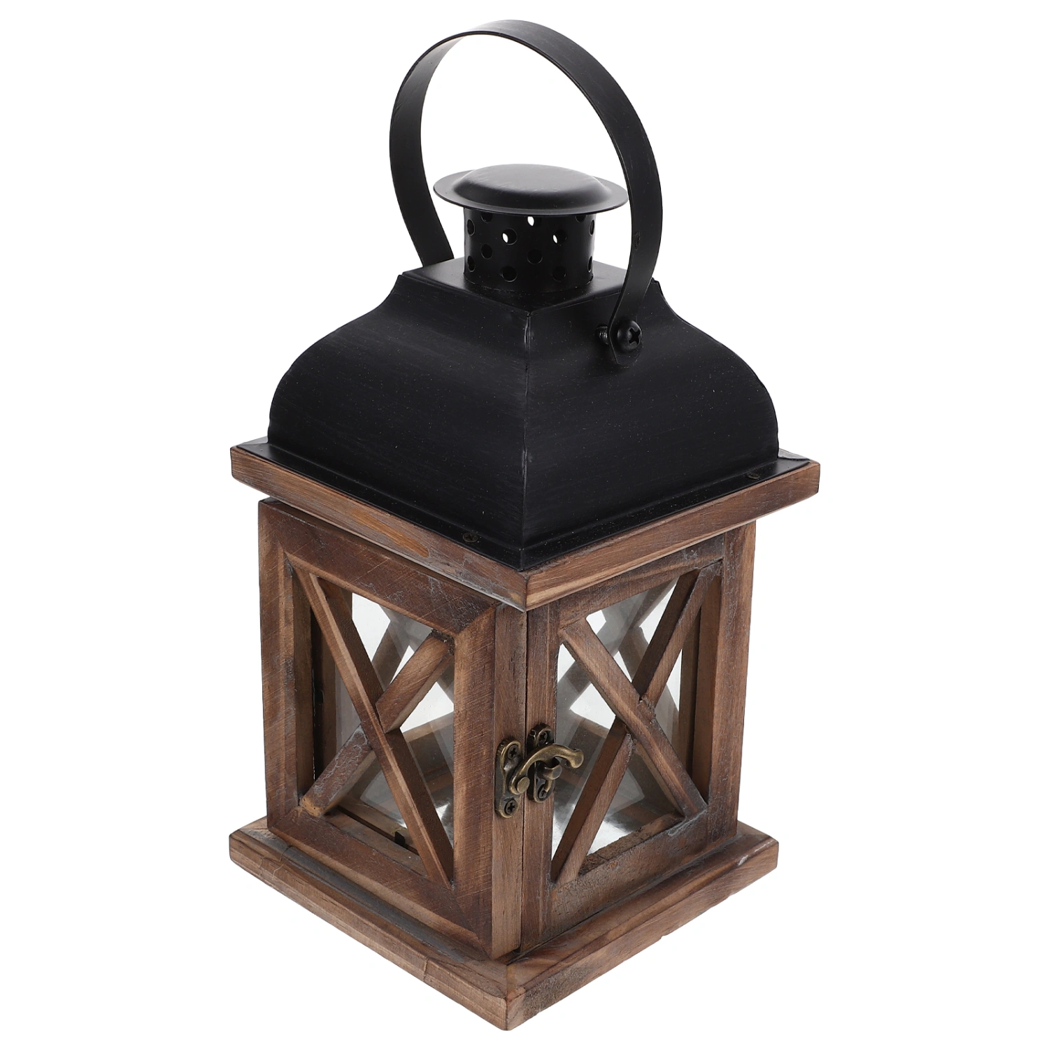Vintage Wooden Lantern Candle Holder Wooden Candle Lantern Outdoor Lantern Candle Stand