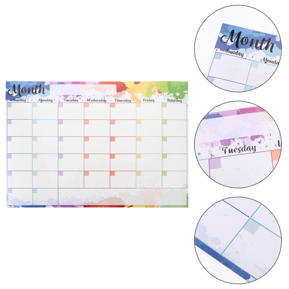 Daily Use Memo Board Monthly Planning Planner Board Erasable White Board for Refrigerator